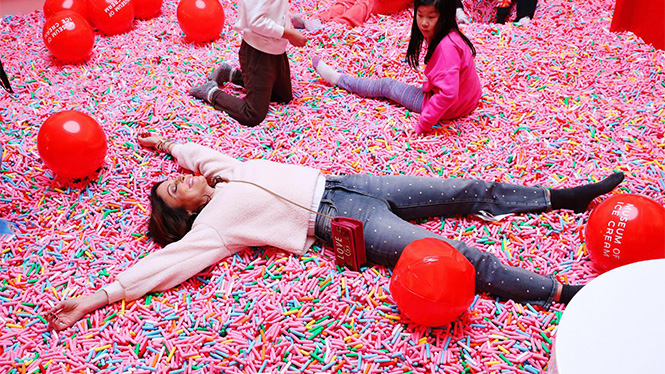 Warna-warni Museum of Ice Cream di New York City